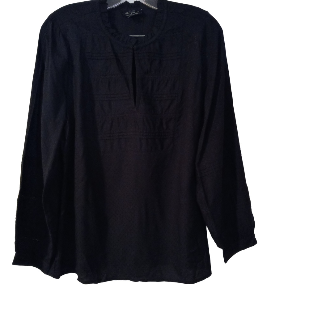 Lucky Brand Women's Black Boho Bohemian Festival Hippie Peasant Bohemian Medium